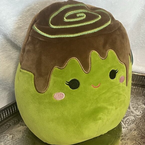 Squishmallows Malta the Matcha Green Tea Cinnamon Roll Plush‎ Stuffed Animal - Picture 2 of 8